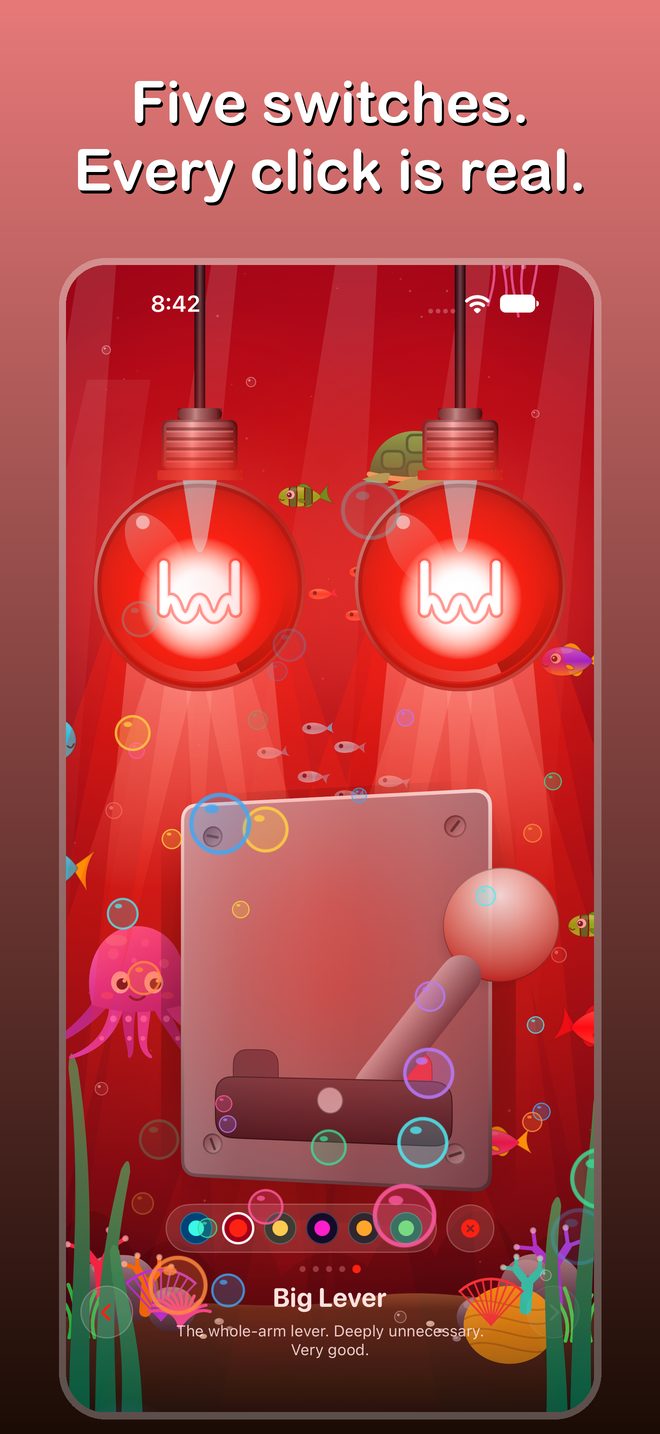 The Big Lever Light Switch In The Crimson Room Of EZ Light Switch