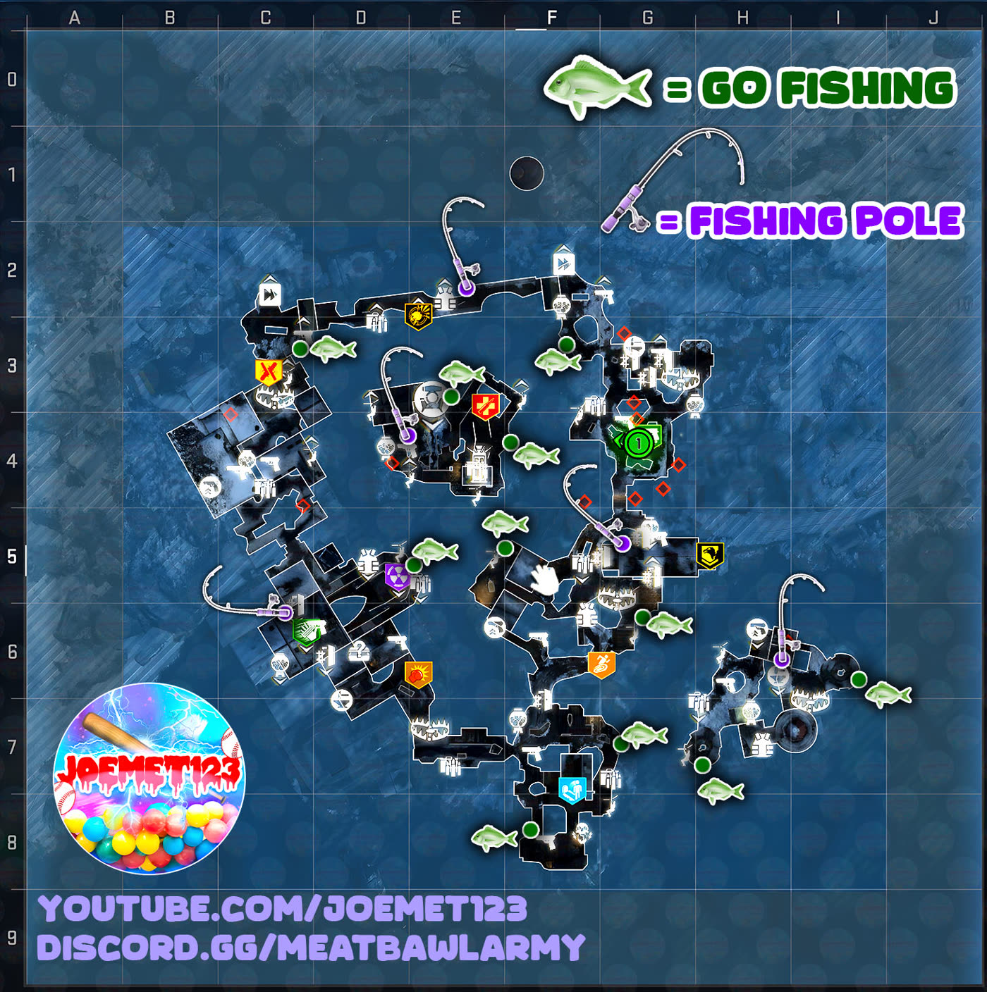Totenreich Fishing And Pole Locations Map