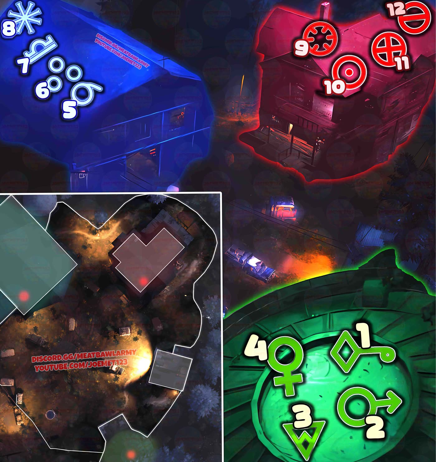 Necrofluid Gauntlet Symbol Locations